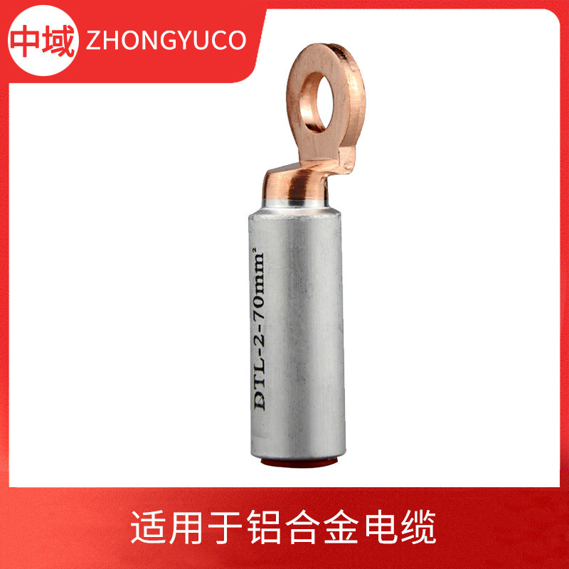 DTL-2圓頭銅鋁鼻子 鋁合金電纜線(xiàn)鼻子 光伏銅鋁過(guò)渡連接端子 出口型歐標(biāo)